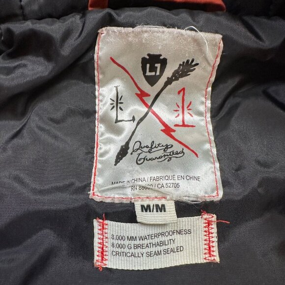 L1 Legacy Rust Men's Cargo Snowboard Snow Coat Jacket in Orange Medium DAMAGE - Picture 9 of 10